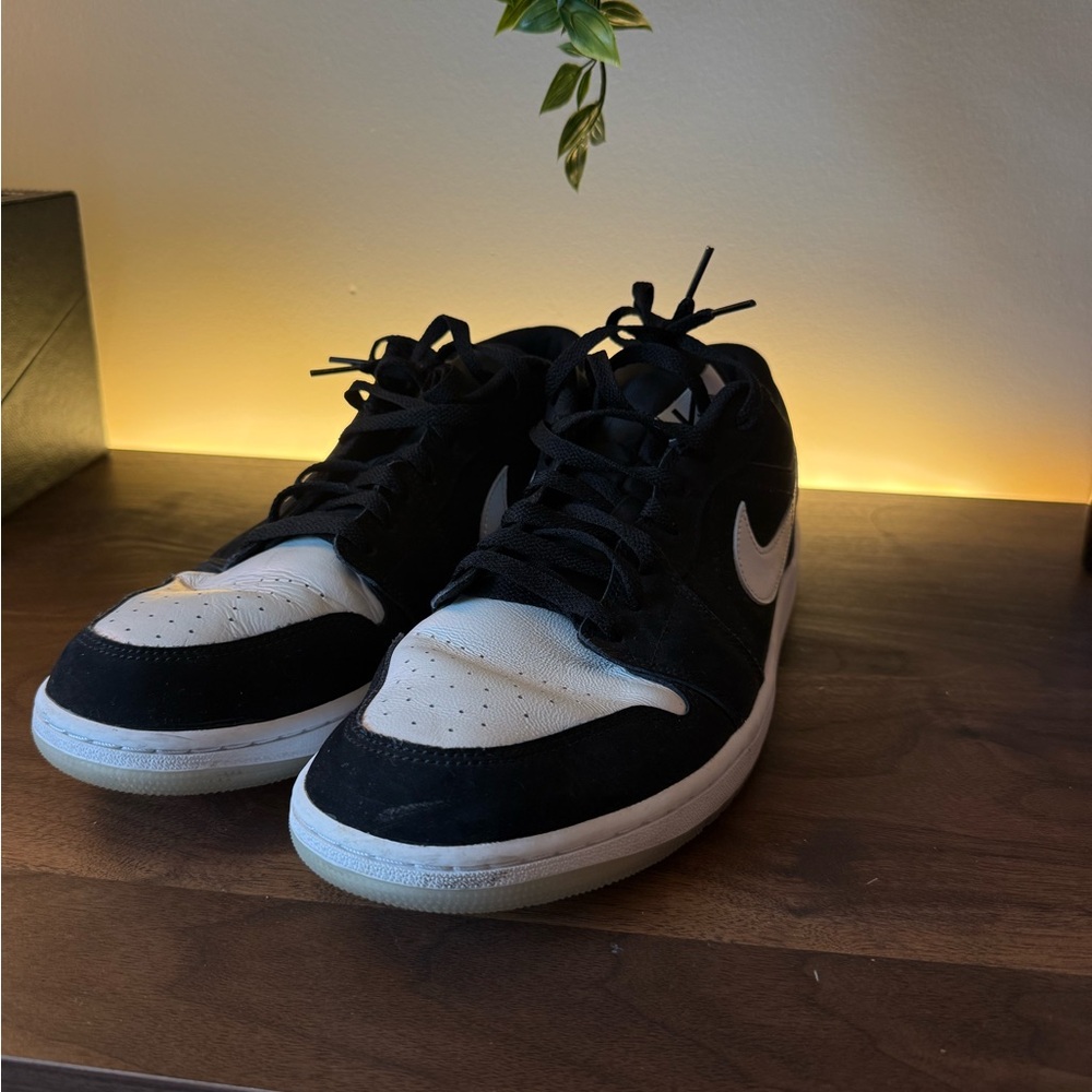 Jordan Black and White Sneakers